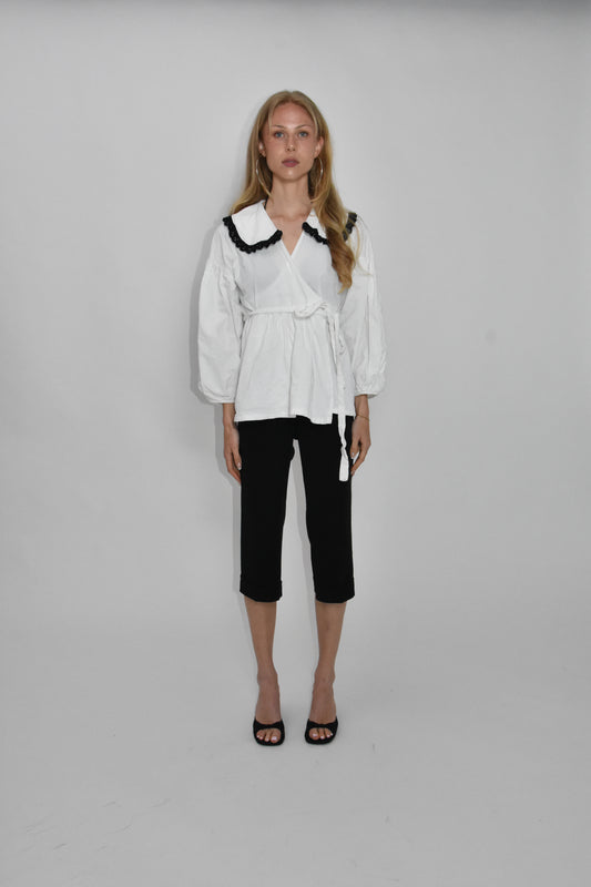 Sabina Sommer wrap blouse